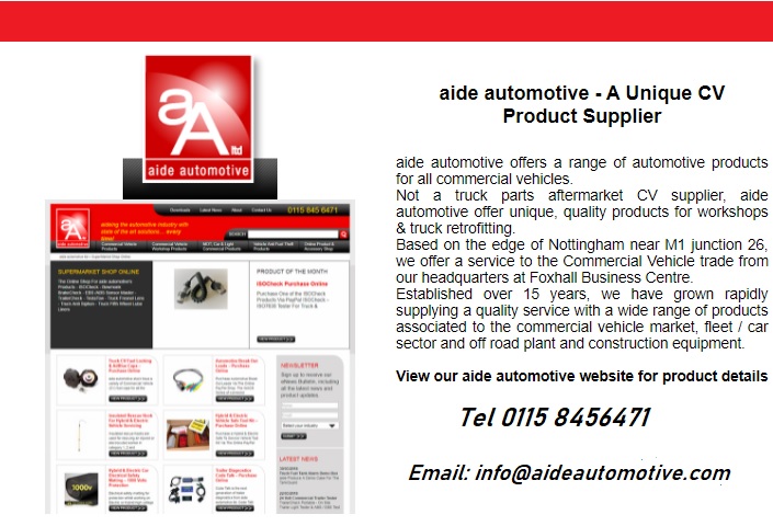 COMMERCIAL VEHICLE WORKSHOP DIAGNOSTIC PRODUCTS